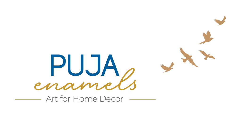 PUJA enamels - Art for Home Decor Logo