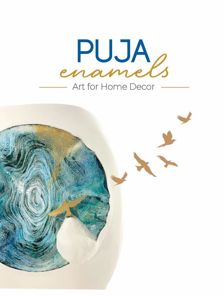 PUJA enamels - Art for Home Decor Logo